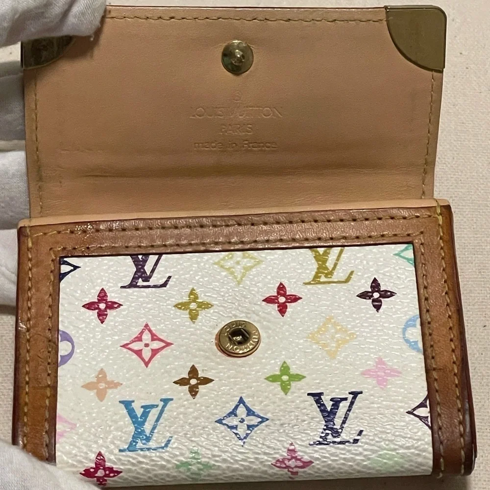 Louis Vuitton Monogram Multicolor Porte Monnaie Coin Purse / Wallet